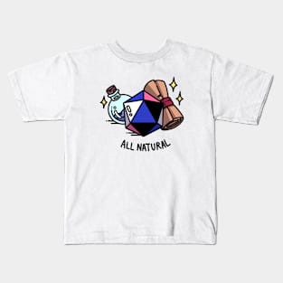 All Natural Gender fluid DnD D20 Kids T-Shirt